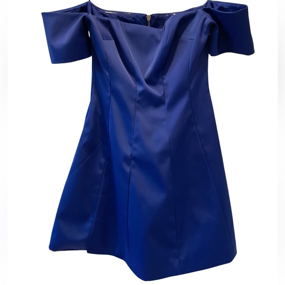 KENDALL + KYLIE Off Shoulder Satin Dress NWT Size Small - Picture 5 of 11